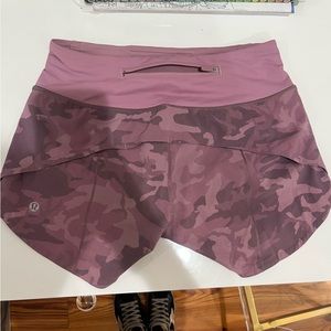 4” pink camp speed up lululemon shorts